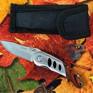 Fury Folding Knife with Sheath.